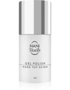 NaniNails NANI Hard Top Shine vrchní gelový lak pro ochranu a lesk bez výpotku 5 ml