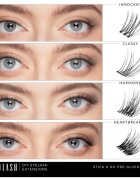 Nanolash DIY Eyelash Extensions sada na domácí prodloužení řas Harmony 36 ks