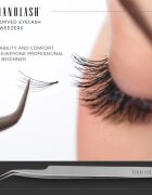 Nanolash Eyelash Tweezers Curved pomůcka pro aplikaci umělých řas 1 ks
