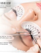Nanolash Eyelash Tweezers Curved pomůcka pro aplikaci umělých řas 1 ks