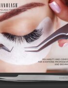 Nanolash Eyelash Tweezers L Shape pomůcka pro aplikaci umělých řas 1 ks