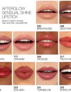NARS Afterglow Sensual Shine Lipstick hydratační lesklá rtěnka odstín TURNED ON 1.5 g
