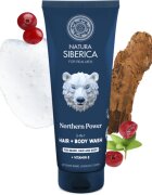 Natura Siberica Arctic Wild Northern Power mycí gel na vlasy vousy a tělo pro muže 200 ml