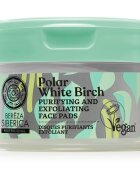 Natura Siberica Polar White Birch peelingové pleťové tamponky pro mastnou a problematickou pleť 20 ks