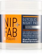NIP+FAB Glycolic Fix Extreme noční čistící pleťové tampónky 60 ks