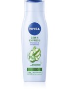 Nivea 2in1 Care Express Protect & Moisture pečující šampon s kondicionérem 2 v 1 250 ml