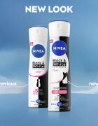 Nivea Black & White Invisible Clear antiperspirant ve spreji pro ženy 200 ml