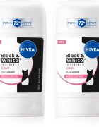 Nivea Black & White Invisible Clear tuhý antiperspirant výhodné balení