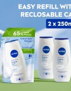 Nivea Creme Soft krémový sprchový gel – náhradní náplň 500 ml