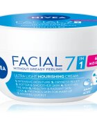 Nivea Facial Nourishing lehký krém pro výživu a hydrataci 7 v 1 100 ml