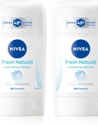 Nivea Fresh Natural tuhý deodorant výhodné balení