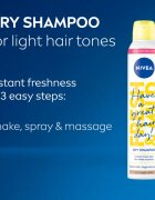Nivea Fresh Revive suchý šampon pro zvětšení objemu Light Tones 200 ml