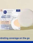Nivea Hyaluron Cellular Filler Cushion make-up v houbičce 3 v 1 odstín 02 Medium 15 g