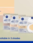 Nivea Hyaluron Cellular Filler Cushion make-up v houbičce 3 v 1 odstín 02 Medium 15 g