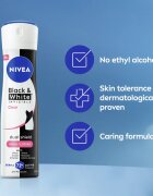 Nivea Invisible Black & White Clear antiperspirant ve spreji pro ženy 150 ml