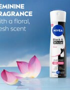 Nivea Invisible Black & White Clear antiperspirant ve spreji pro ženy 250 ml