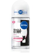Nivea Invisible Black & White Clear kuličkový antiperspirant pro ženy 50 ml