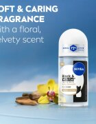 Nivea Invisible Black & White Silky Smooth kuličkový antiperspirant pro ženy 50 ml