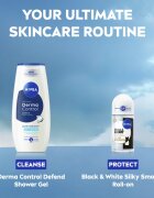 Nivea Invisible Black & White Silky Smooth kuličkový antiperspirant pro ženy 50 ml