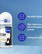 Nivea Invisible Black & White Silky Smooth kuličkový antiperspirant pro ženy 50 ml