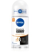 Nivea Invisible Black & White Ultimate Impact kuličkový antiperspirant pro ženy 50 ml