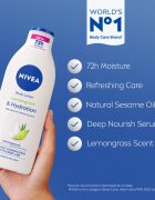 Nivea Lemongrass hydratační tělové mléko 400 ml