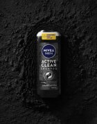 Nivea MEN Active Clean hloubkově čisticí šampon s aktivním uhlím 500 ml