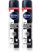 Nivea MEN Black & White Invisible Original antiperspirant ve spreji výhodné balení