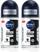 Nivea MEN Black & White Invisible Original kuličkový antiperspirant výhodné balení