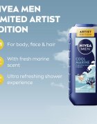 Nivea MEN Cool Marine sprchový gel na tělo a vlasy 250 ml