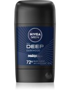 Nivea MEN Deep tuhý antiperspirant pro muže Black Carbon Dark Wood 50 ml
