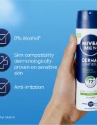 Nivea MEN Derma Control Sensitive antiperspirant ve spreji pro citlivou pokožku 150 ml