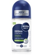 Nivea MEN Derma Control Sensitive kuličkový antiperspirant pro citlivou pokožku 50 ml