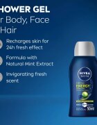 Nivea MEN Fresh Energy sprchový gel pro muže 50 ml