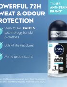 Nivea MEN Invisible Black & White Fresh kuličkový antiperspirant pro muže 50 ml