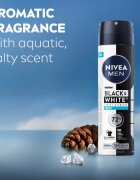 Nivea MEN Invisible Black & White sprej antiperspirant pro muže Fresh 150 ml