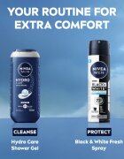 Nivea MEN Invisible Black & White sprej antiperspirant pro muže Fresh 150 ml