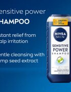 Nivea MEN Sensitive Power posilující šampon pro citlivou vlasovou pokožku 250 ml