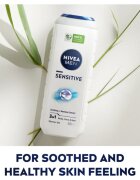 Nivea MEN Sensitive sprchový gel na tělo a vlasy výhodné balení