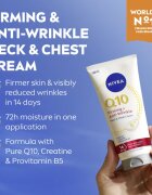 Nivea Q10 Firming + Anti-Wrinkle zpevňující krém na krk a dekolt 200 ml