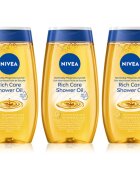 Nivea Rich Care sprchový olej pro suchou pokožku 3 x 200 ml