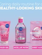 Nivea Rose Touch hydratační plátýnková maska 1 ks