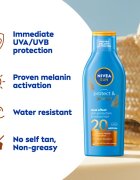 Nivea SUN Protect & Bronze mléko na opalování podporující zhnědnutí SPF 20 200 ml
