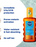 Nivea SUN Protect & Bronze olej na opalování podporující zhnědnutí SPF 20 200 ml
