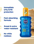 Nivea SUN Protect & Dry Touch neviditelný sprej na opalování SPF 30 200 ml
