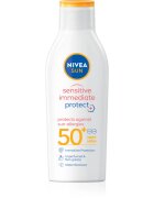 Nivea SUN Sensitive Immediate mléko na opalování pro citlivou pokožku SPF 50+ 200 ml