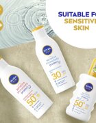 Nivea SUN Sensitive Immediate mléko na opalování pro citlivou pokožku SPF 50+ 200 ml