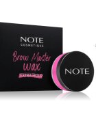 Note Cosmetique Brow Master Wax fixační vosk na obočí s kartáčkem 50 ml
