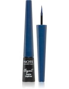 Note Cosmetique Elegant Matte Dipliner tekuté linky na oči s matným finišem odstín 03 Navy Blue 2.5 ml