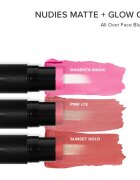 Nudestix Nudies Matte + Glow Core multifunkční líčidlo pro oči rty a tvář odstín Pink Ice 6 g